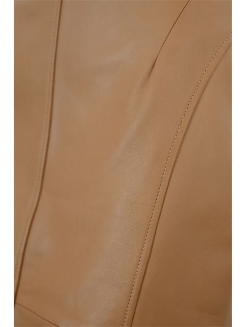 Gonna Cloro in pelle caramello MAX MARA STUDIO | 2426406011600001